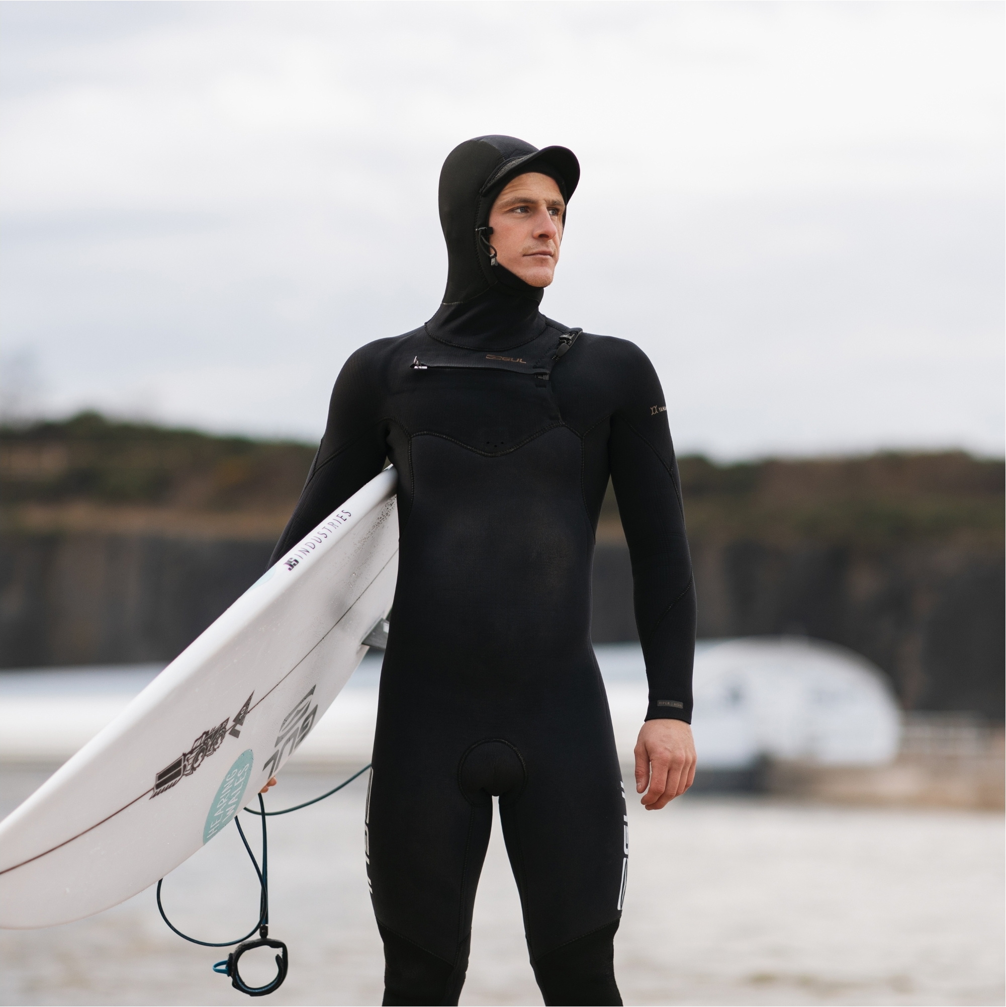 2025 Gul Mens Viper 6/5/4mm Yamamoto Hooded Chest Zip Wetsuit